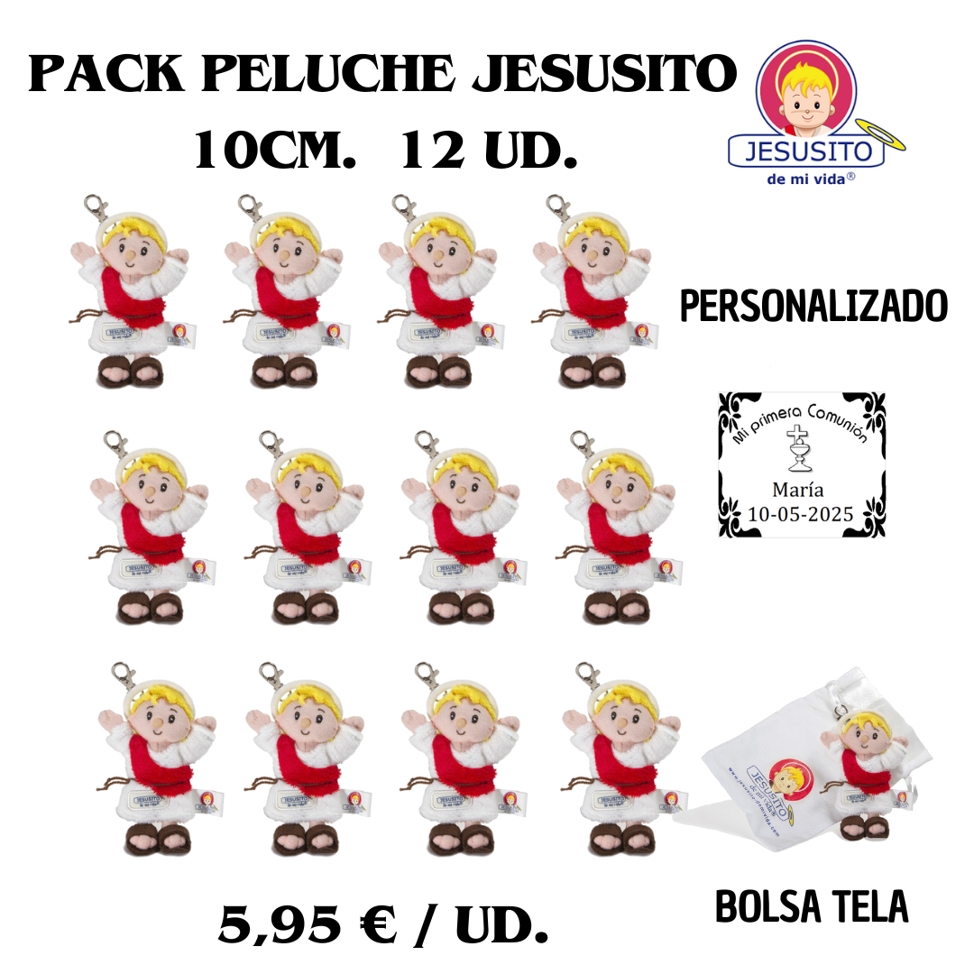 Pack Jesusito peluche 10cm 12 ud