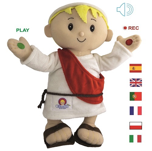 Peluche Jesusito - Niño Jesús con oraciones